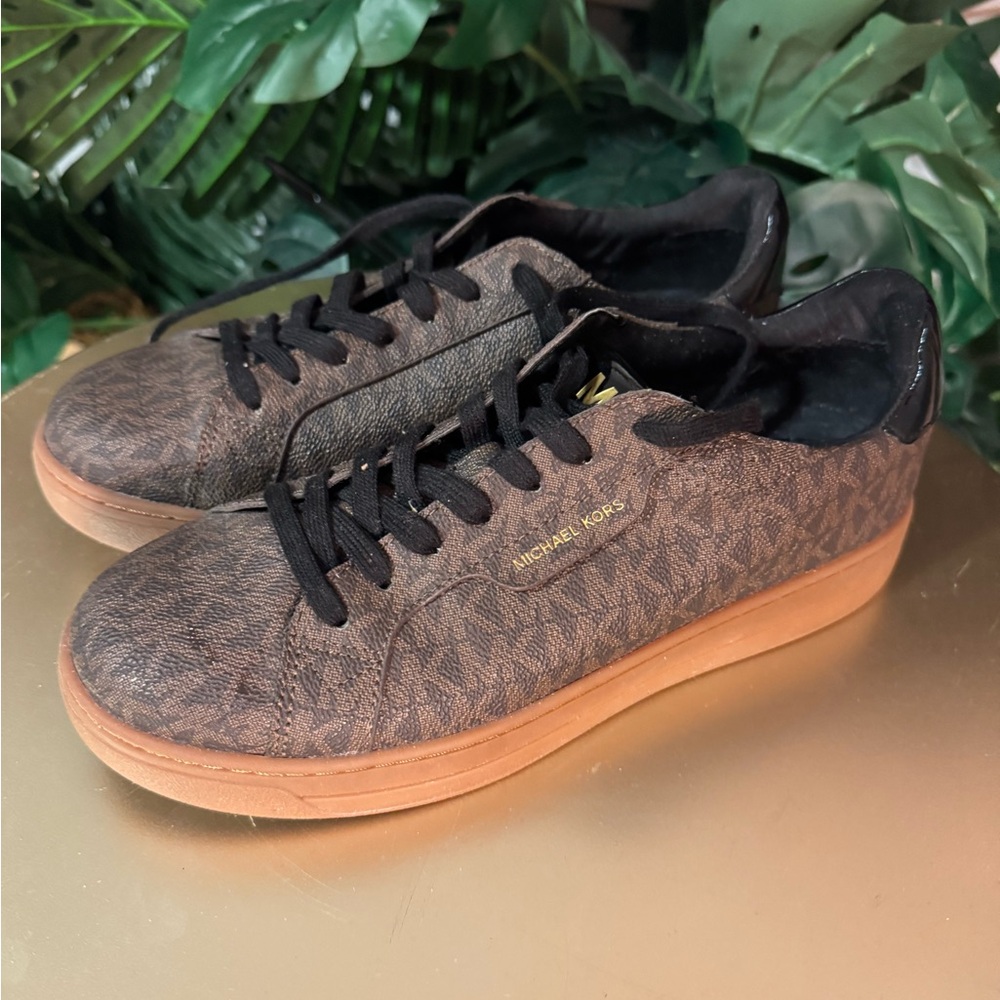 Michael Kors Black and Brown Men's Sneakers